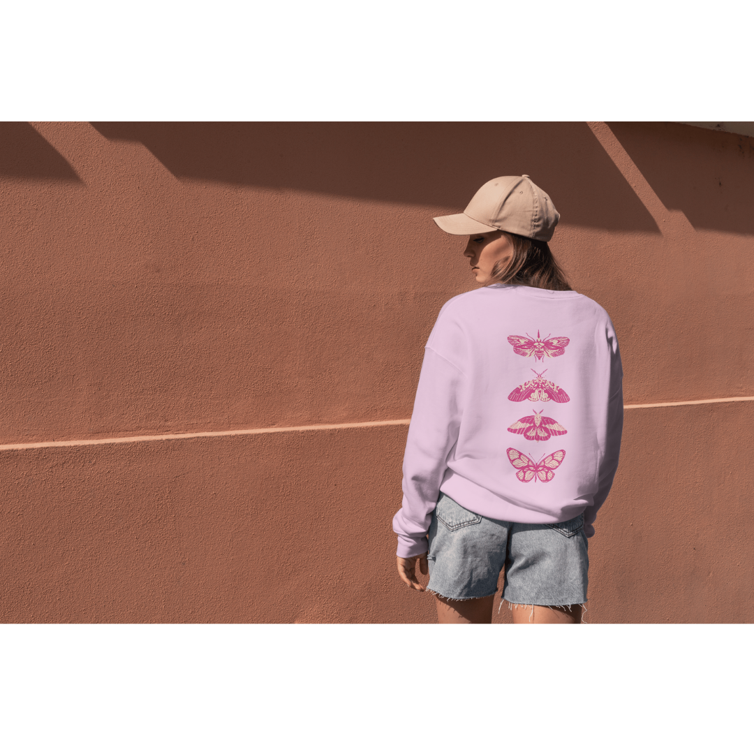 butterfly bloom UNISEX OVERSIZED SWEATSHIRT